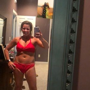 Missguided  Red Bikini Set